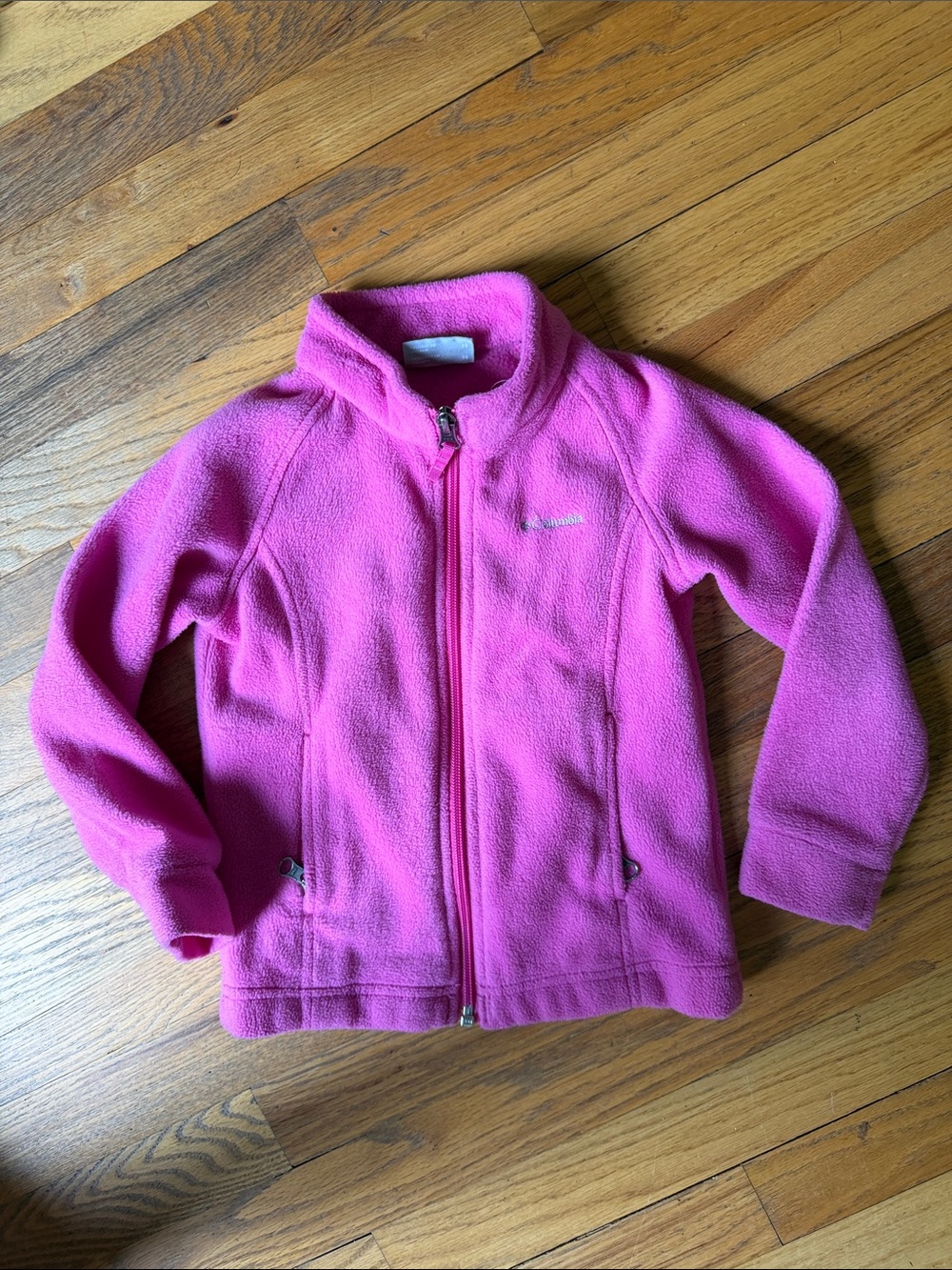 Columbia Bright Pink Full-Zip Fleece Jacket